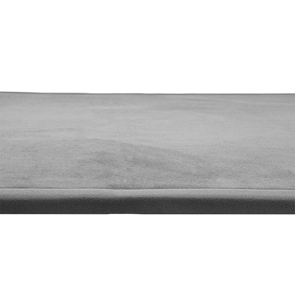 Marlow Coral Velvet Area Rugs Large Mat 180x200cm Grey