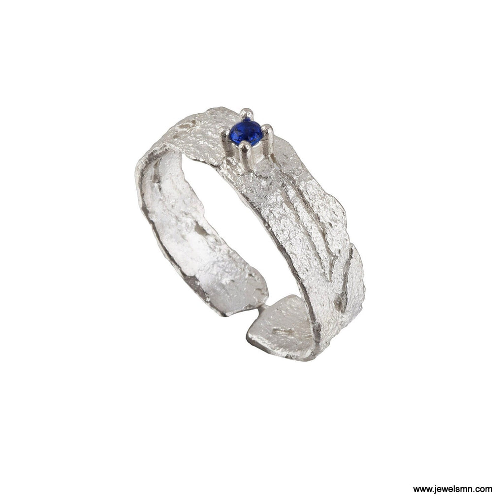 Sterling Silver Minimalist Handmade Nature Jewelry. ring for women. Bark Branch ring, Jewelry from Mother Nature Jewelry.