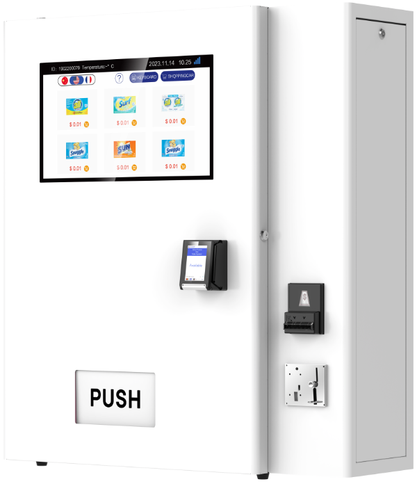 TSD15 Compact Vending Machine - 21.5" Touchscreen Tablet - 15 slots, 165 items - Canadian Distributor